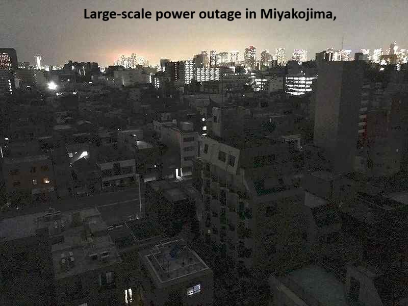 Large-scale power outage in Miyakojima, Okinawa, restored throughout the area "Cause under investigation"